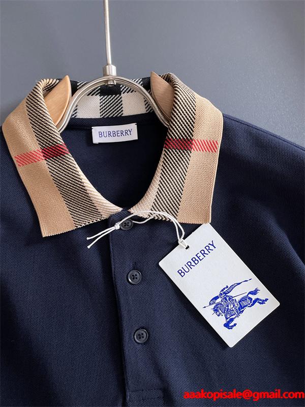 本格派 バーバリー コピー BURBERRY 2025秋冬人気 ブルー チェックフードジャケット