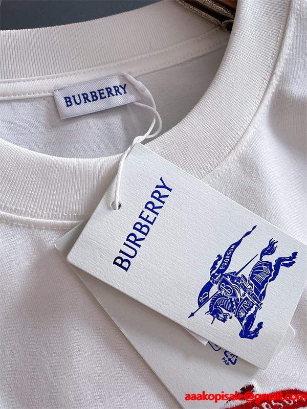 話題沸騰 2025秋冬 ブラック 長袖Tシャツ バーバリー コピー BURBERRY