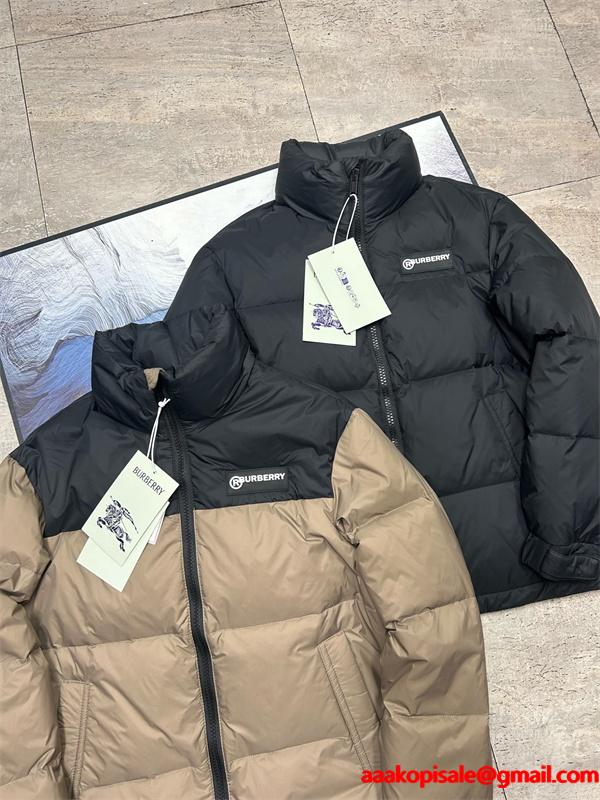 入手困難 2025秋冬 ブラック＆カーキ 保温 バーバリー コピー BURBERRY ダウンジャケット
