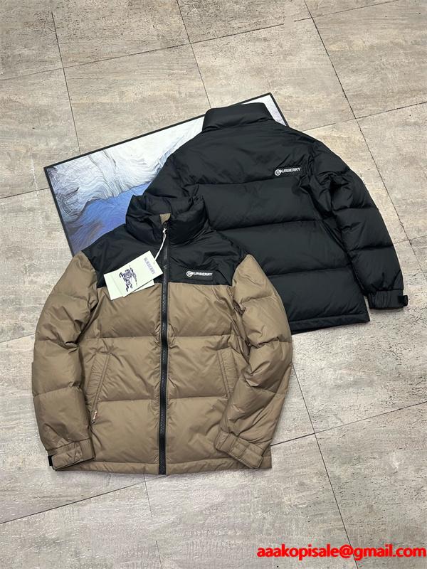 入手困難 2025秋冬 ブラック＆カーキ 保温 バーバリー コピー BURBERRY ダウンジャケット