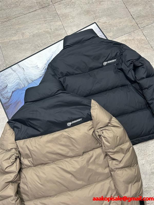 入手困難 2025秋冬 ブラック＆カーキ 保温 バーバリー コピー BURBERRY ダウンジャケット