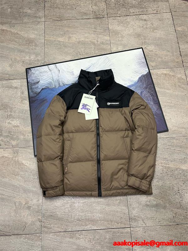 入手困難 2025秋冬 ブラック＆カーキ 保温 バーバリー コピー BURBERRY ダウンジャケット