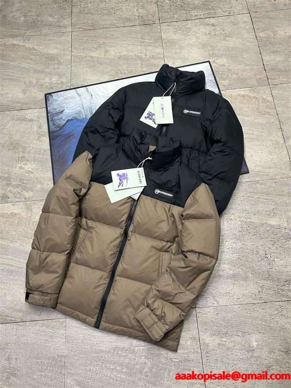 入手困難 2025秋冬 ブラック＆カーキ 保温 バーバリー コピー BURBERRY ダウンジャケット