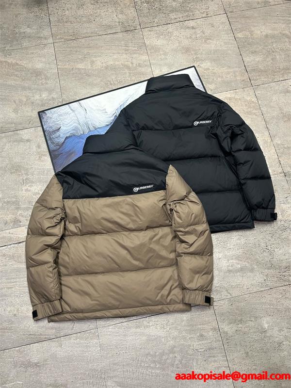 入手困難 2025秋冬 ブラック＆カーキ 保温 バーバリー コピー BURBERRY ダウンジャケット