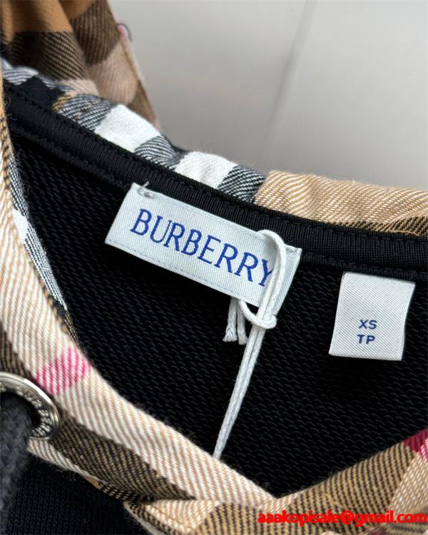 バーバリー コピー BURBERRY 期間限定 2025秋冬定番 キャメル＆ブラック パーカー