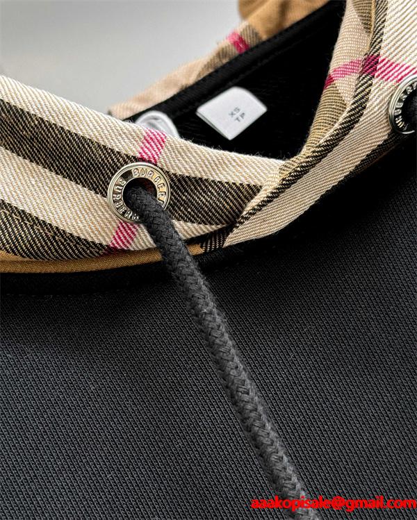 バーバリー コピー BURBERRY 期間限定 2025秋冬定番 キャメル＆ブラック パーカー