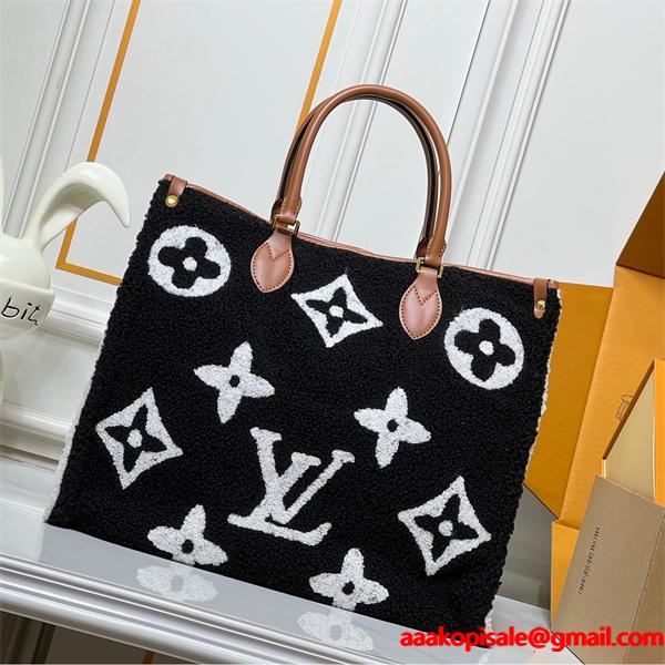 LOUIS VUITTON ルイヴィトン コピー 希少質感 ふわもこ暖か 高級デザイン トートバッグ