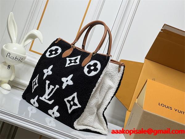LOUIS VUITTON ルイヴィトン コピー 希少質感 ふわもこ暖か 高級デザイン トートバッグ