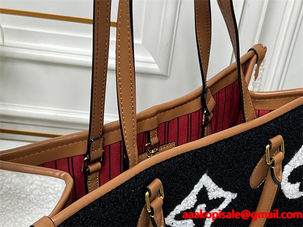 LOUIS VUITTON ルイヴィトン コピー 希少質感 ふわもこ暖か 高級デザイン トートバッグ