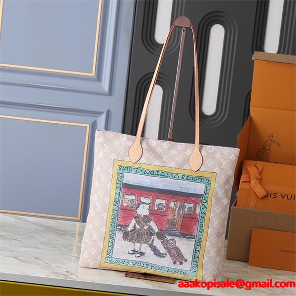 期間限定 アート魅力 柔らかフェミニン LOUIS VUITTON ルイヴィトン コピー キャンバストート