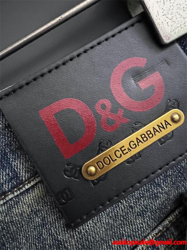 DOLCE&GABBANA 激安 ヴィンテージウォッシュ デニム メンズ ジーンズ ストレッチ スリムフィット 大人カジュアル 高級感モデル