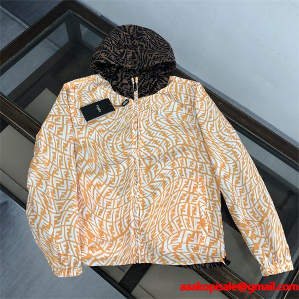 FENDI フェンディ コピー 冬仕様 FF迷彩風 リバーシブル ジャケット 2025秋冬 売れ筋