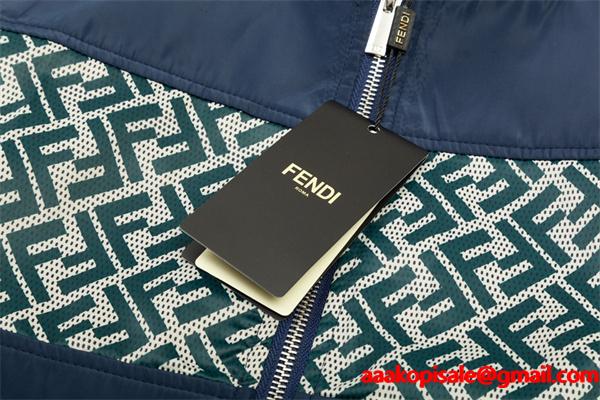 2025秋冬必須 ネイビー切替 ロゴ ジャケット 数量限定 FENDI フェンディ コピー