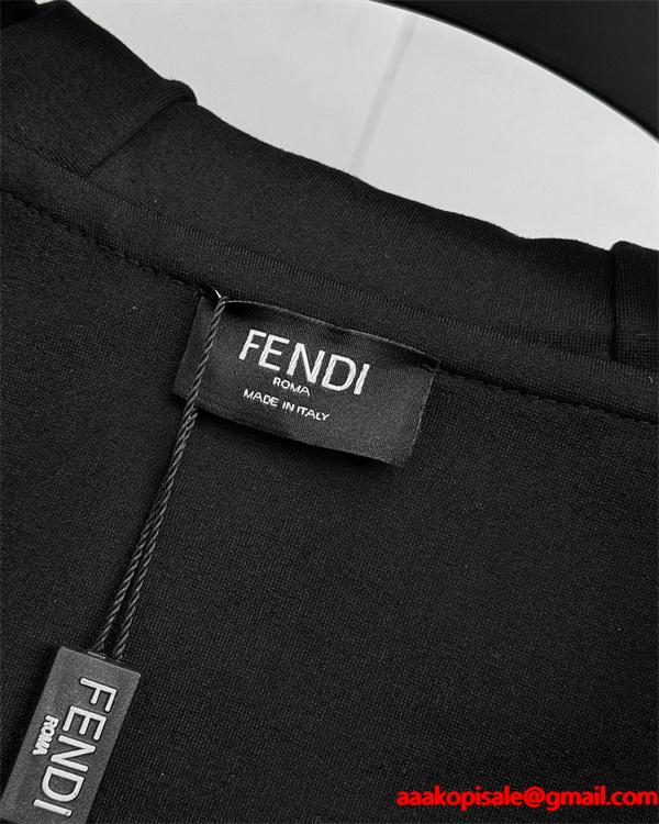 保温仕様 モンスターアイ ジップ FENDI フェンディ コピー パーカー プレミアム