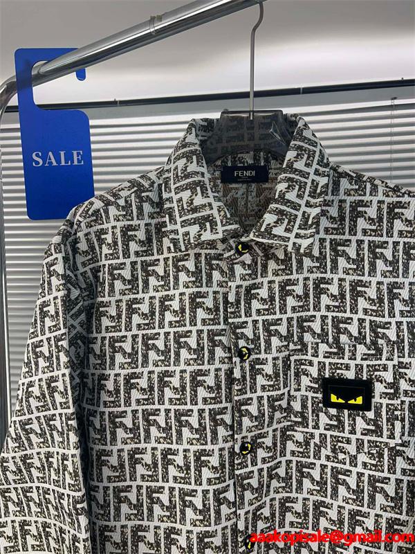 FENDI フェンディ コピー 2025秋冬注目・柔らかフィット FF総柄 デニムジャケット 人気