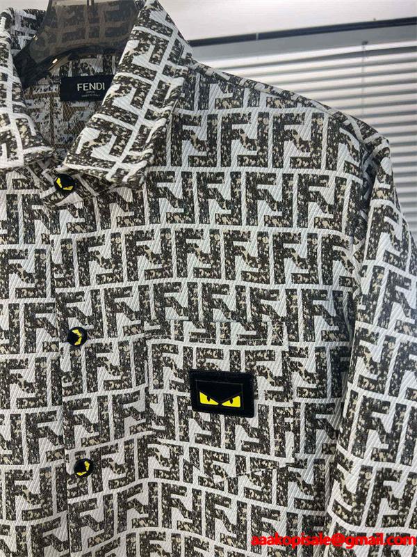 FENDI フェンディ コピー 2025秋冬注目・柔らかフィット FF総柄 デニムジャケット 人気