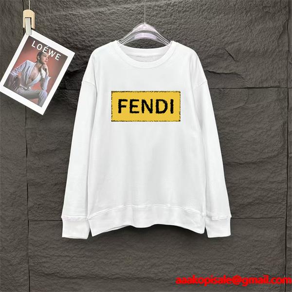 2025秋冬トレンド・柔らかタッチ ボックスロゴ FENDI フェンディ コピー パーカー 話題沸騰
