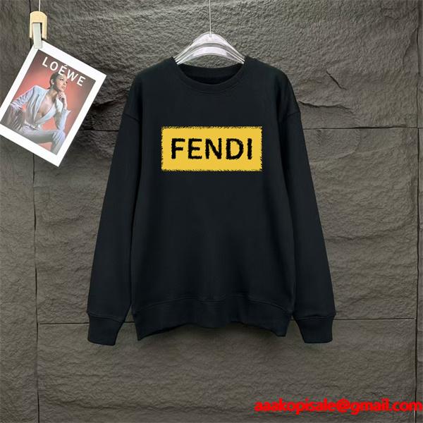 2025秋冬トレンド・柔らかタッチ ボックスロゴ FENDI フェンディ コピー パーカー 話題沸騰