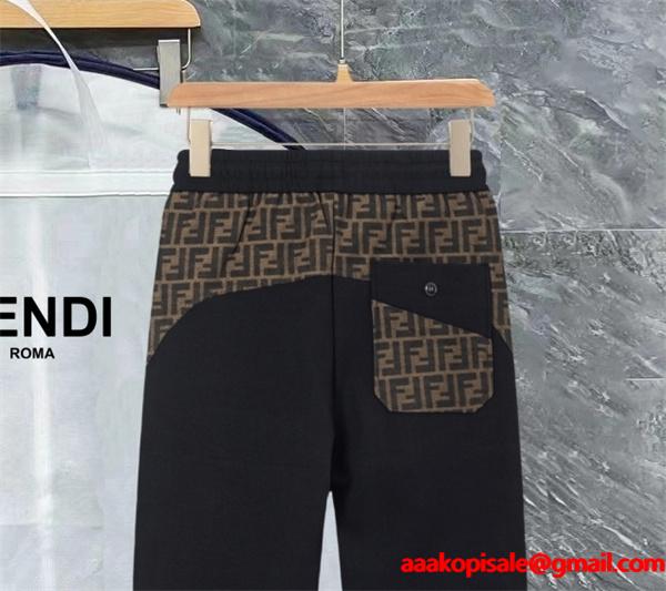 2025秋冬本格・快適フィット サイドロゴ FENDI フェンディ コピー スウェットパンツ 売れ行きUP