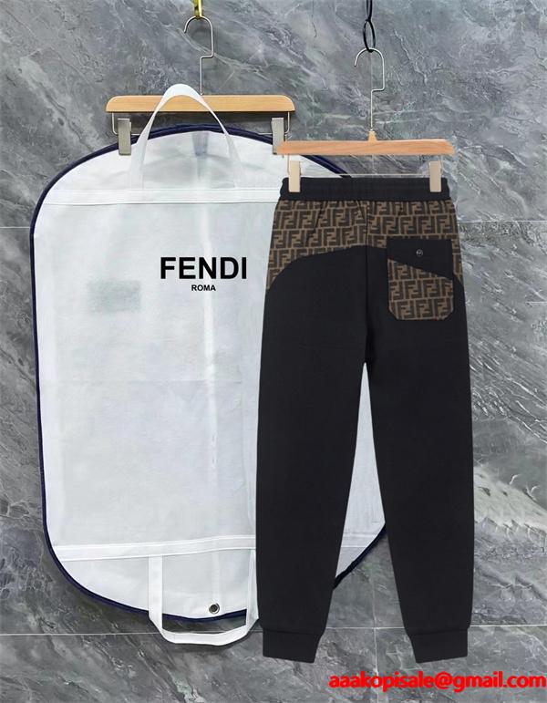 2025秋冬本格・快適フィット サイドロゴ FENDI フェンディ コピー スウェットパンツ 売れ行きUP
