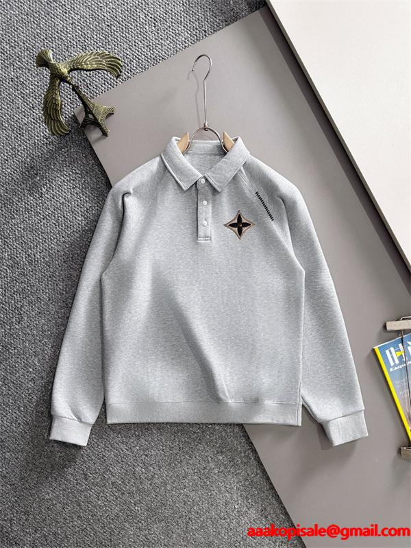 LOUIS VUITTON ルイヴィトン コピー 2025秋冬 新定番 高級シルエット カーキ スウェットトップス 今季話題