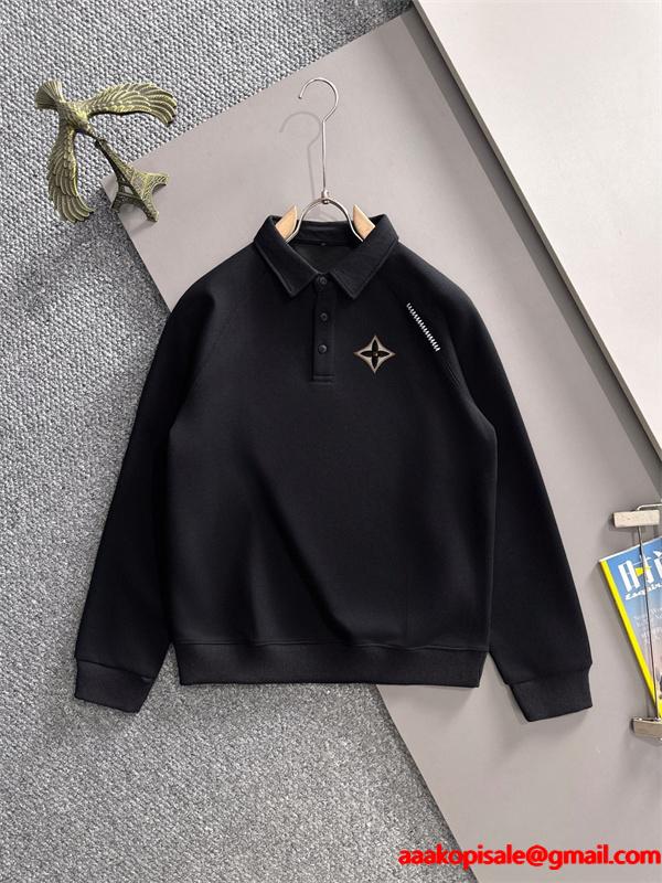 LOUIS VUITTON ルイヴィトン コピー 2025秋冬 新定番 高級シルエット カーキ スウェットトップス 今季話題