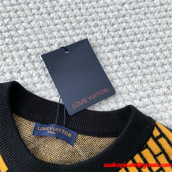 LOUIS VUITTON ルイヴィトン コピー グラフィック ニットプルオーバー 2025年トレンド必見