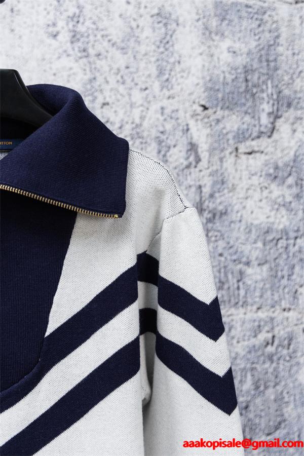 洗練 レトロ スポーティ ニットジャケット 2025年秋冬の新定番 LOUIS VUITTON ルイヴィトン コピー