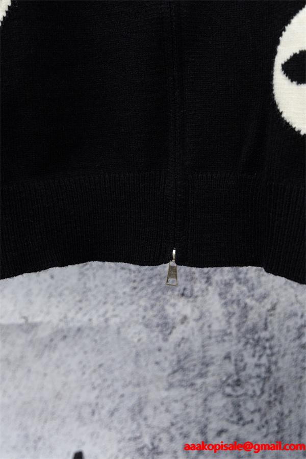 2025秋冬注目 グレー 洗練 シック ニットブルゾン LOUIS VUITTON ルイヴィトン スーパーコピー