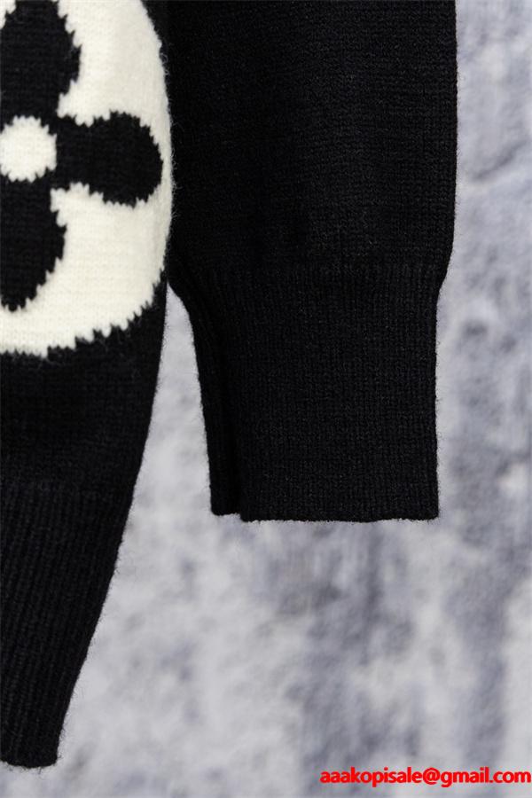 2025秋冬注目 グレー 洗練 シック ニットブルゾン LOUIS VUITTON ルイヴィトン スーパーコピー