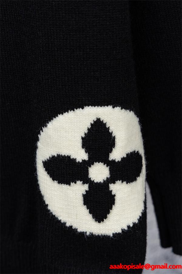 2025秋冬注目 グレー 洗練 シック ニットブルゾン LOUIS VUITTON ルイヴィトン スーパーコピー