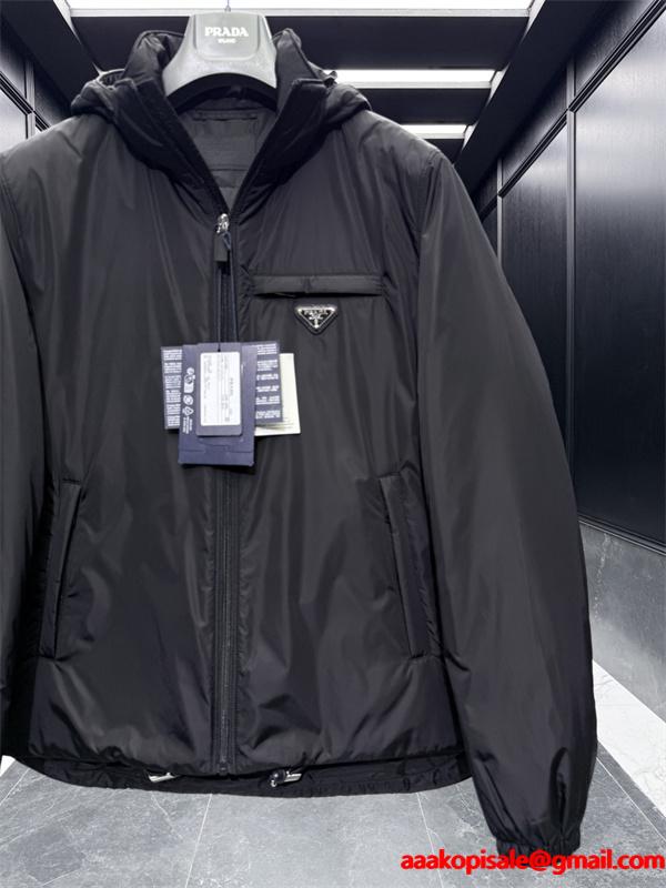 2025-2026最新☆Prada Re-Nylon プラダダウンジャケットコピーおしゃれ高級感抜群保温性抜群