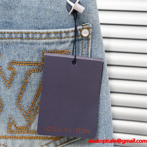 2025秋冬おすすめ ライトブルー 上品 透明感 ストレート LOUIS VUITTON ルイヴィトン コピー デニム