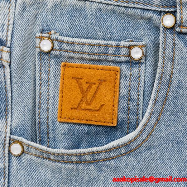 2025秋冬おすすめ ライトブルー 上品 透明感 ストレート LOUIS VUITTON ルイヴィトン コピー デニム