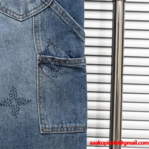 LOUIS VUITTON ルイヴィトン コピー 2025秋冬 ブルー 上品 シルエット美脚 デニムパンツ