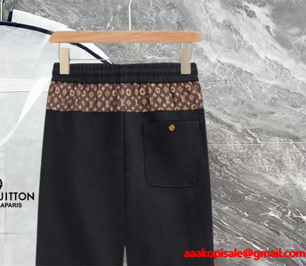 2025秋冬 グレー モード LOUIS VUITTON ルイヴィトン コピー 軽量ラク穿き スウェットパンツ