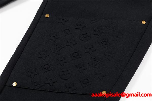 2025秋冬 グレー モード LOUIS VUITTON ルイヴィトン コピー 軽量ラク穿き スウェットパンツ