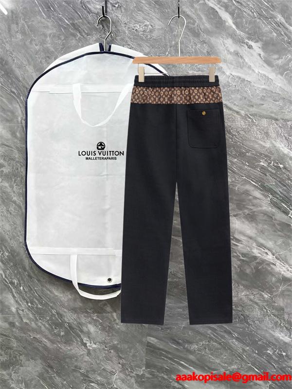2025秋冬 グレー モード LOUIS VUITTON ルイヴィトン コピー 軽量ラク穿き スウェットパンツ
