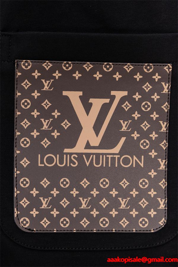 LOUIS VUITTON ルイヴィトン コピー 2025秋冬トレンド必須・洗練された ブラック モダン ジョガーパンツ