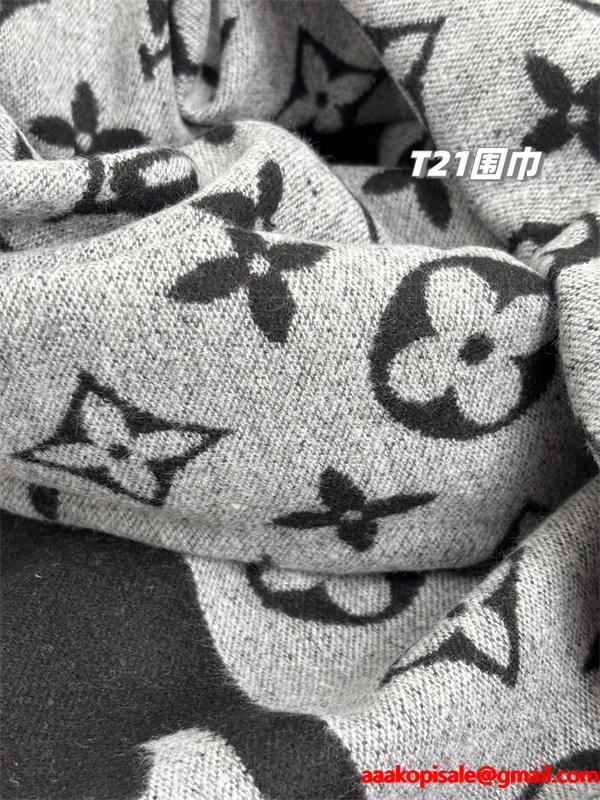穏やか グレー 2025秋冬注目・上品シック LOUIS VUITTON ルイヴィトン スーパーコピー マフラー