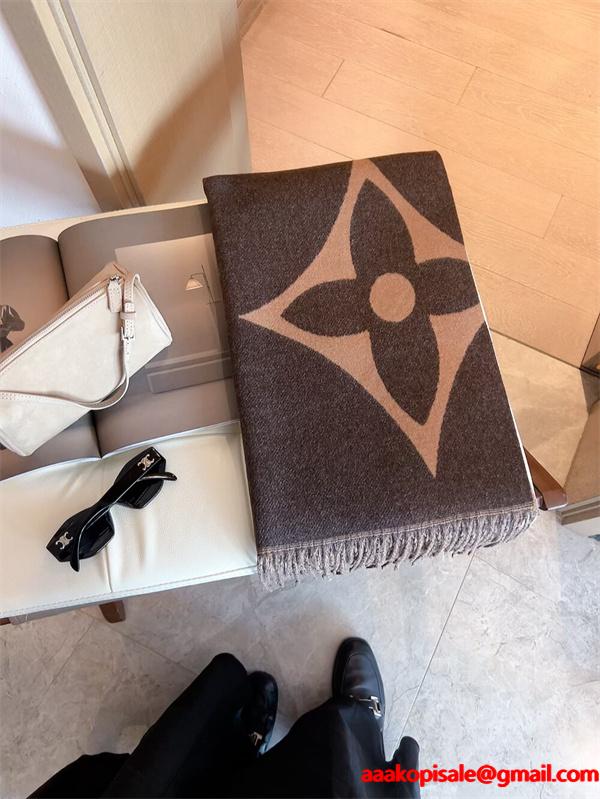 ブラック 2025秋冬推奨・魅力クラシック LOUIS VUITTON ルイヴィトン スーパーコピー マフラー