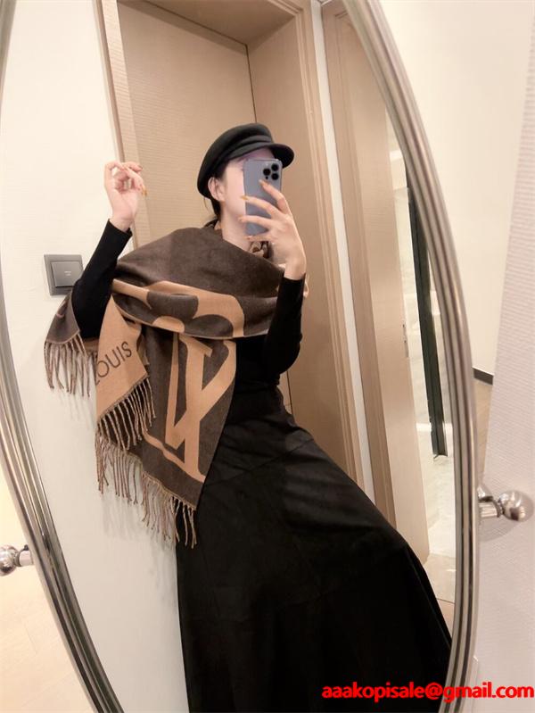 ブラック 2025秋冬推奨・魅力クラシック LOUIS VUITTON ルイヴィトン スーパーコピー マフラー