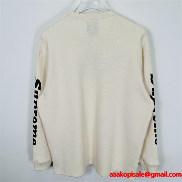 ☆トレンド☆DKシュプリーム長袖tシャツコピー SUPREME X DICKIES コラボ FW25 THERMAL L/S TEE 