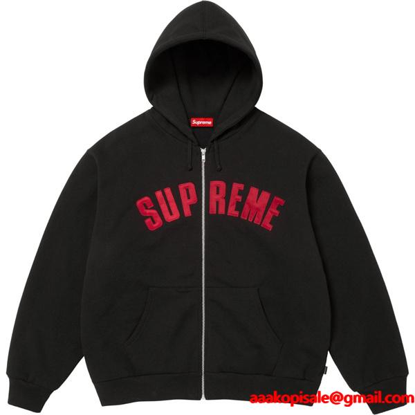 ３色☆[S02596] Sup Arc Thermal Lined Zip Up Hooded Sweatshirt logoシュプリームジップアップコピー 激レアアイテム