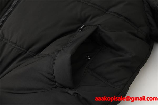 人気お洒落☆Supreme  25FW LEATHER YOKE PUFFER JACKETシュプリームダウンジャケットコピー 防寒性抜群