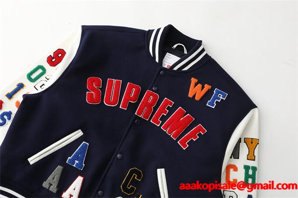 個性☆Supreme SS25 week3 Praises Varsity Jacket シュプリームジャケットコピー 176- 72.5キロMサイズ