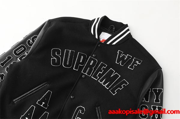 個性☆Supreme SS25 week3 Praises Varsity Jacket シュプリームジャケットコピー 176- 72.5キロMサイズ