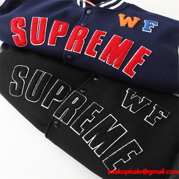 個性☆Supreme SS25 week3 Praises Varsity Jacket シュプリームジャケットコピー 176- 72.5キロMサイズ