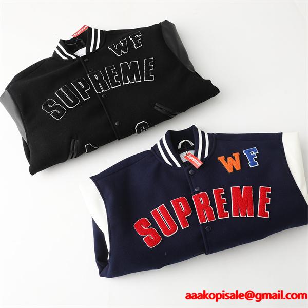 個性☆Supreme SS25 week3 Praises Varsity Jacket シュプリームジャケットコピー 176- 72.5キロMサイズ