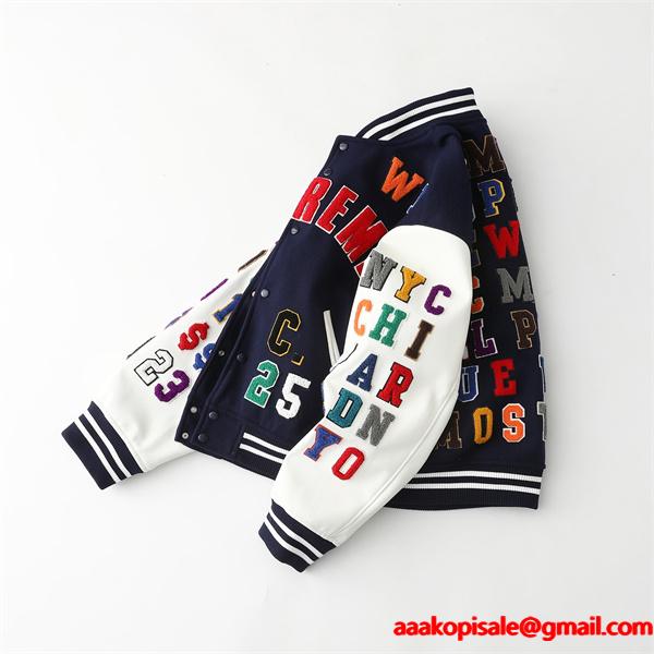 個性☆Supreme SS25 week3 Praises Varsity Jacket シュプリームジャケットコピー 176- 72.5キロMサイズ